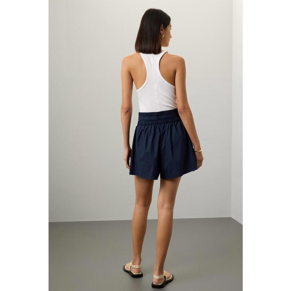 Splendid Blue Chase Poplin Shorts Size XL with Minor Discoloration